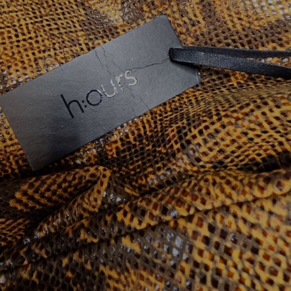 Revolve H:ours Womens XL Link Faux Snakeskin Asymmetrical Mini Skirt NWT - Picture 5 of 10